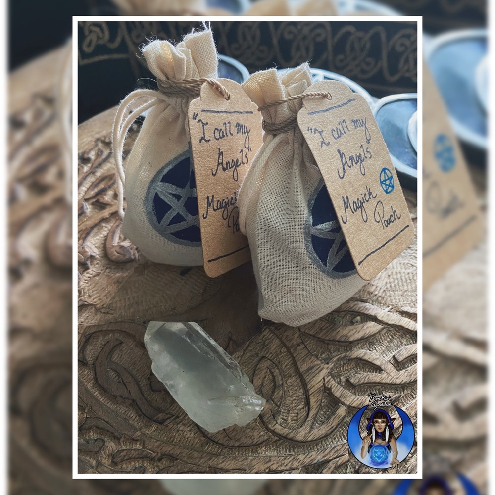 “Angelic Protection” Magick Pouch - Picture 2 of 3